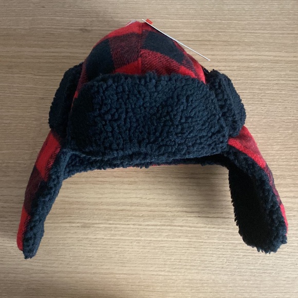 Cat & Jack | Flannel & faux Sherpa hat - Picture 2 of 2